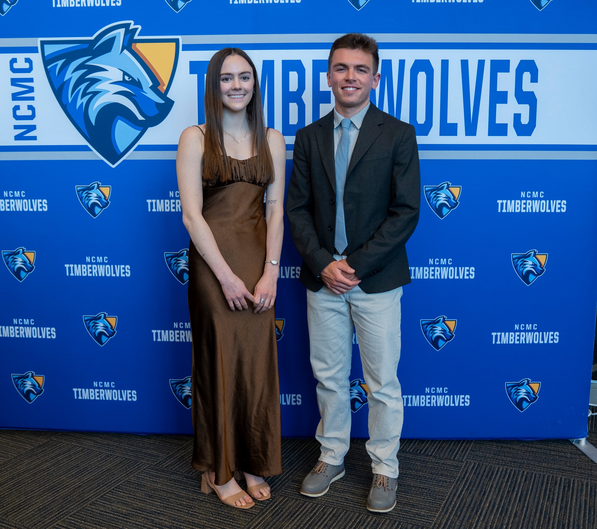 Photo by: Jasper Warner, NCMC Marketing
Female &amp; Male Athletes of the Year Taylor Hafeman &amp; Dakota Taylor