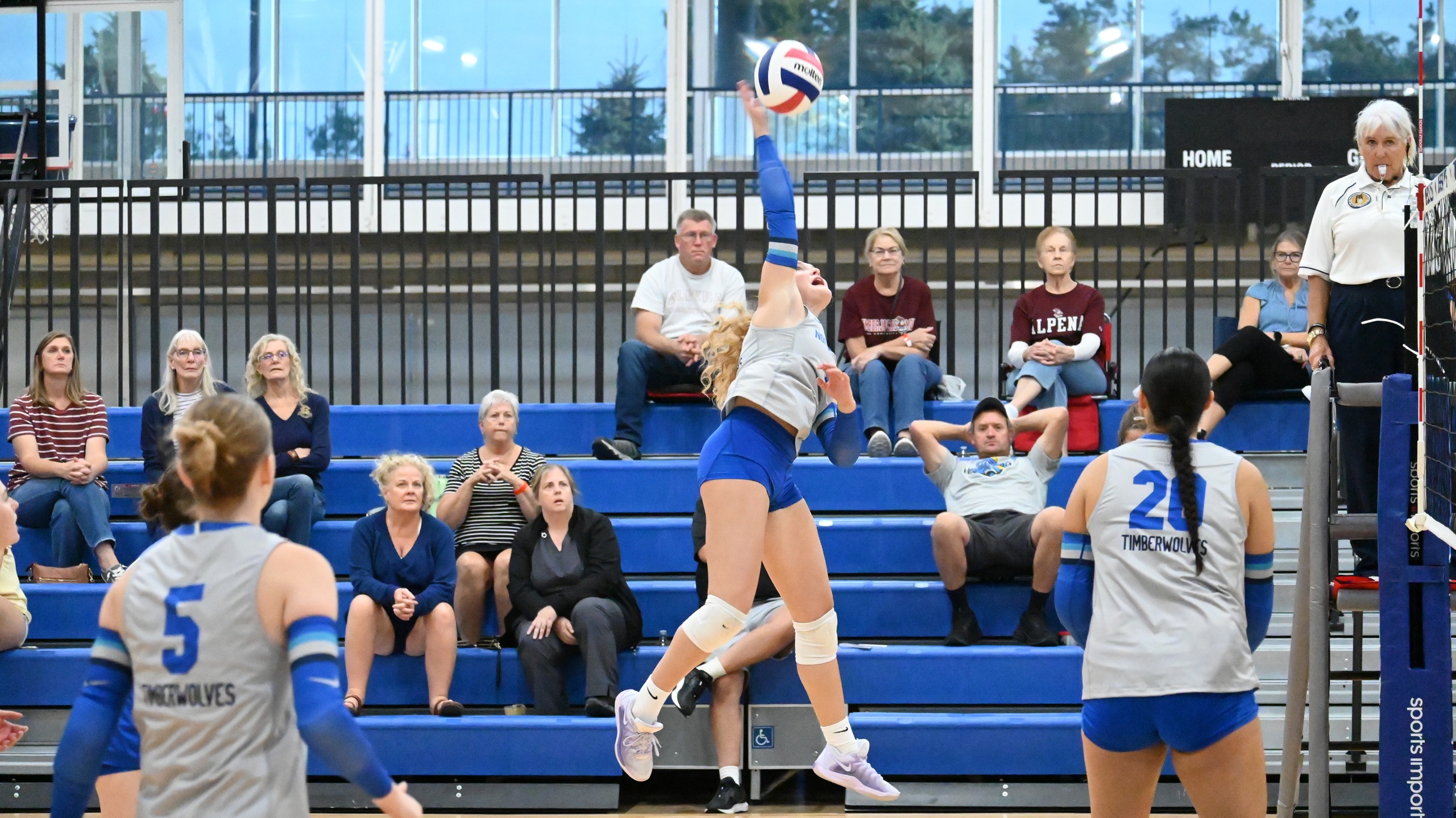 The Timberwolves Drop Three Straight Sets in 2nd Match Against Muskegon CC