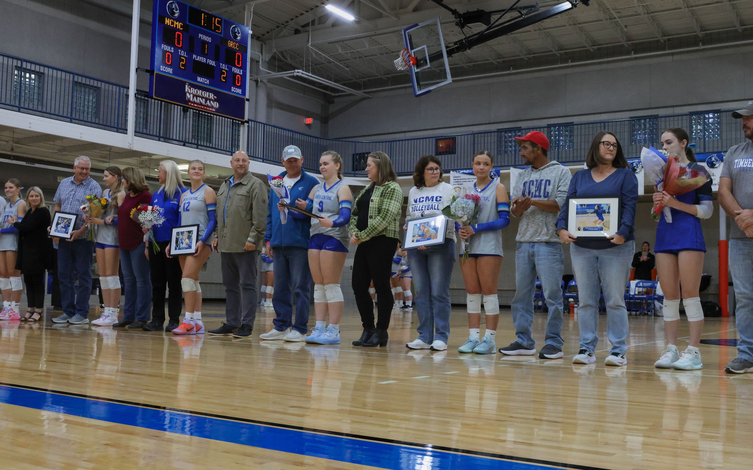 The Timberwolves drop Three Straight to #14 Ranked Grand Rapids Community College on Sophomore Night
